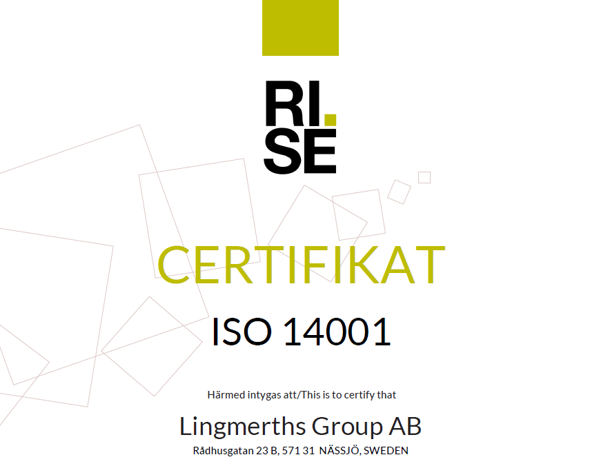 Skärmbild till Hubspot närbild ISO 14001