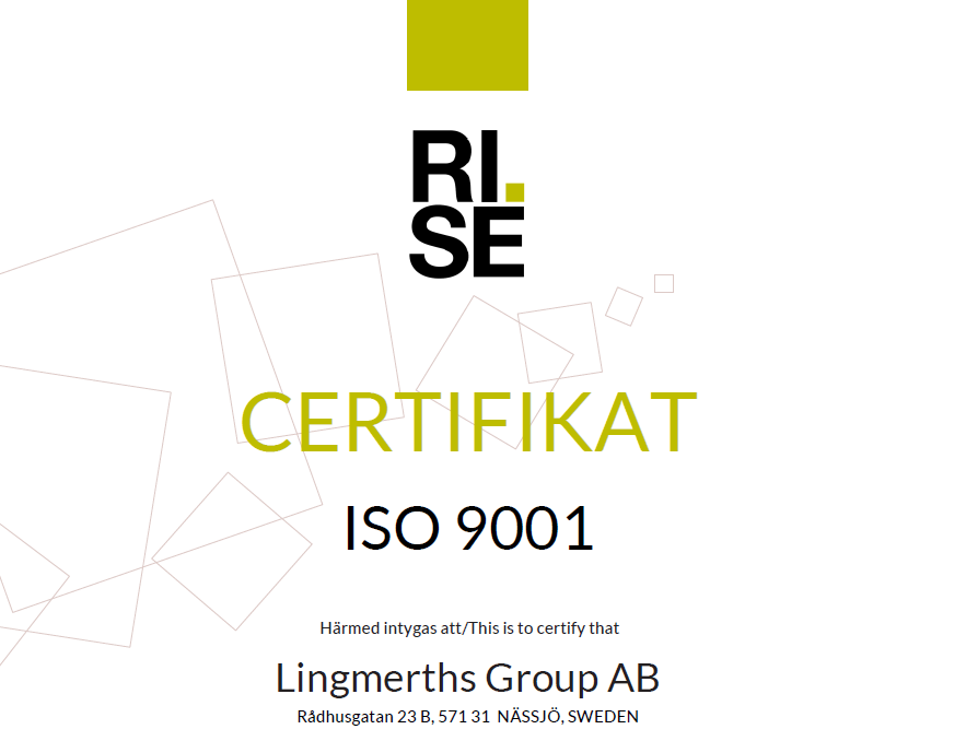 Skärmbild till Hubspot närbild ISO 9001